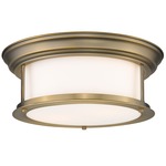 Sonna Matte Opal Ceiling Light Fixture - Heritage Brass / Matte Opal