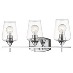 Joliet Bathroom Vanity Light - Chrome / Clear