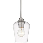 Joliet Mini Pendant - Brushed Nickel / Clear