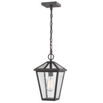 Talbot Outdoor Pendant - Oil Rubbed Bronze / Clear Seeded