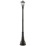 Talbot Post Light with Classic Base - Oil Rubbed Bronze / Clear Seeded