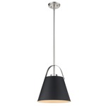 Z-Studio Pendant - Brushed Nickel / Matte Black