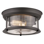 Sonna Seedy Glass Ceiling Light Fixture - Bronze / Clear Seedy