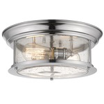 Sonna Seedy Glass Ceiling Light Fixture - Chrome / Clear Seedy