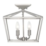 Townsend Semi Flush Ceiling Light - Satin Nickel