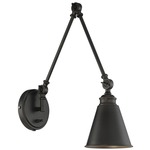 Morland Adjustable Wall Sconce - Matte Black