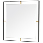 Framed Square Wall Mirror - Matte Black