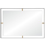 Framed Rectangle Wall Mirror - Matte Black