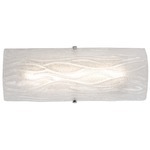 Brilliance Linear Bathroom Vanity Light - Chrome / Ice