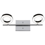 Halo Bathroom Vanity Light - Polished Chrome