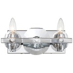 Engeared Bathroom Vanity Light - Chrome / Crystal