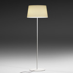 Warm Fabric Shade Floor Lamp - Off White / Off White Screen Mesh