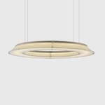 Cast Light Round Pendant - Black