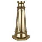 Base Pier and Post Accessory - Painted Distressed Brass