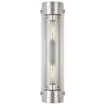 Garrett Wall Sconce - Polished Nickel / Clear