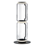 Noctambule Low Cylinder Floor Lamp - Black / Clear