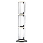 Noctambule Low Cylinder Floor Lamp - Black / Clear