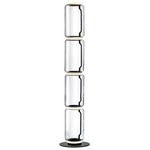 Noctambule Low Cylinder Floor Lamp - Black / Clear