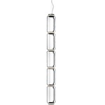 Noctambule Low Cylinder Pendant - Black / Clear