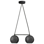 Nur Reversed Chandelier - Black / Gunmetal