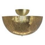 Zana Semi Flush Ceiling Light - Polished Brass
