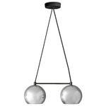 Mishal Chandelier - Black / Silver