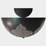 Najma Semi Flush Ceiling Light - Gunmetal