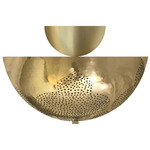 Najma Semi Flush Ceiling Light - Polished Brass
