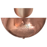 Najma Semi Flush Ceiling Light - Copper