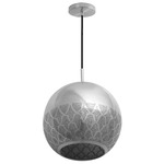Nur Reversed Pendant - Silver