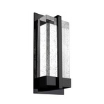 Gable Wall Sconce - Black / Clear Bubble