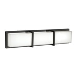 Watford Bathroom Vanity Light - Black / Frosted