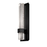 Warwick Wall Sconce - Black / Clear Bubble