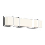 Alberni Bathroom Vanity Light - Chrome / Opal