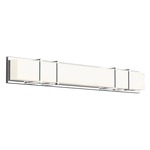 Alberni Bathroom Vanity Light - Chrome / Opal