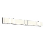 Alberni Bathroom Vanity Light - Chrome / Opal