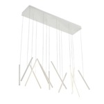 Chute Linear Pendant - White / Opal