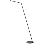 Miter Floor Lamp - Black / Opal