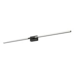 Pandora Linear Wall Sconce - Black / Opal