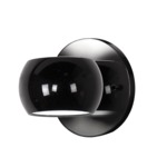 Flux Wall Sconce - Black / Clear