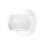Flux Wall Sconce - White / Clear