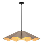 Delfina Pendant - Black / Grey Oak