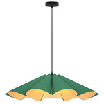 Delfina Pendant - Black / Light Petrol