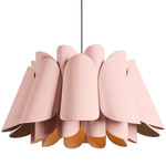 Federica Pendant - Black / Rose / Ash
