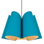 Julieta Pendant - Black / Petrol / Ash