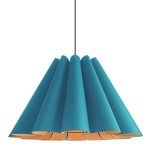 Lora Pendant - Black / Petrol / Ash