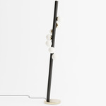 Willow Floor Lamp - Black Oak / Brushed Brass