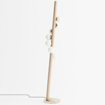 Willow Floor Lamp - Natural Oak / Brushed Brass