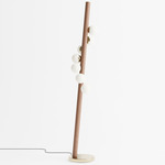 Willow Floor Lamp - Walnut / Brushed Brass
