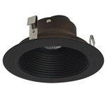 NL Series 4IN Adjustable Stepped Baffle Trim - Bronze Reflector / Bronze Flange